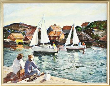 HUGO LEPIK, olja på duk, sign.