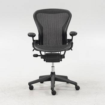Don Chadwick/Bill Stump, an 'Aeron' swivel office chair, Herman Miller.