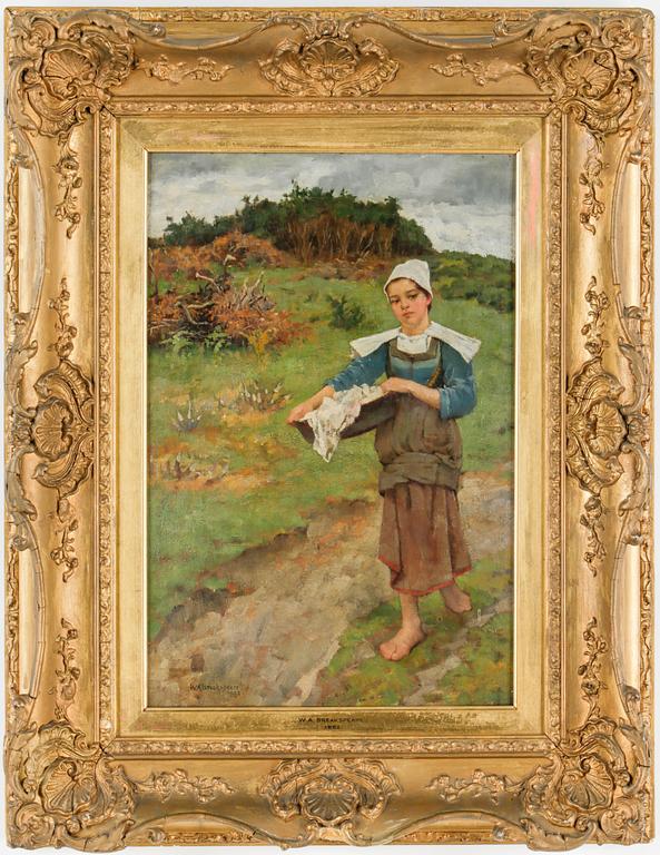 WILLIAM A BREAKSPEARE, olja på duk. Signerad och daterad 1882.