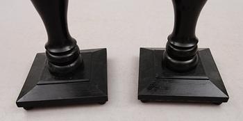 PIEDESTALER, 1 par, sent 1800-tal.