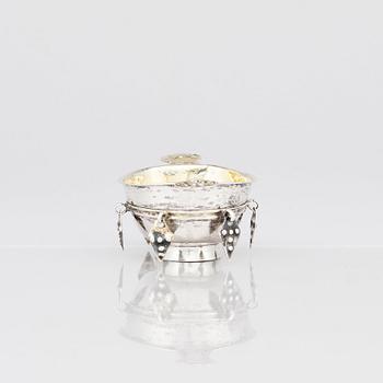 Johan Westerberg, kåsa/skrammelkåsa, delvis förgyllt silver, (1807-1829) Piteå.