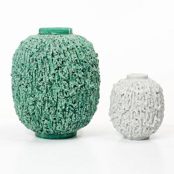 Gunnar Nylund, two vases, Rörstrand.