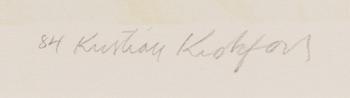 Kristian Krokfors, litografia, signeerattu ja päivätty -84, numeroitu 75/300.
