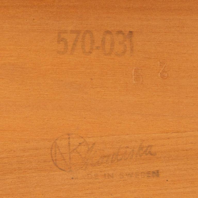 A 1960s teak folding table from Nordiska Kompaniet (NK).