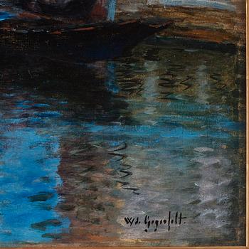 Wilhelm von Gegerfelt, Kanalmotiv, Venedig.