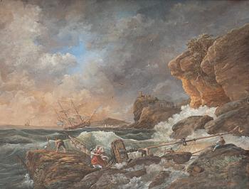 Claude Joseph Vernet, copy after, Shipwreck.