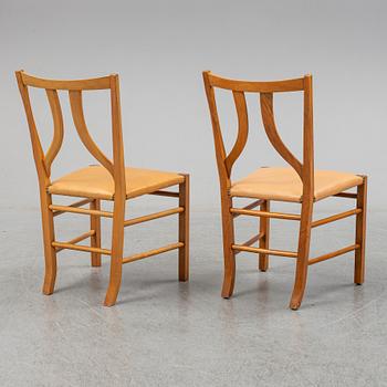JOSEF FRANK, two dining chairs, model 2027, Svenskt Tenn, Sweden.