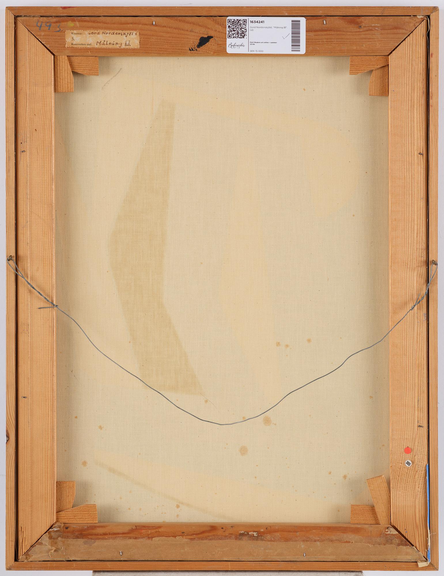 Gerd Nordenskjöld, "Målning III".