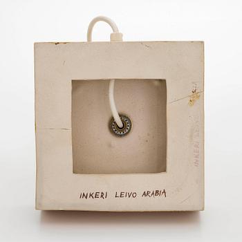 Inkeri Leivo, bordslampa "Kvällssaga", keramik, signerad Inkeri Leivo Arabia.