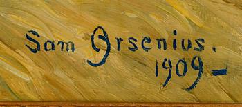 SAM ARSENIUS, olja på duk, signerad och daterad 1909.