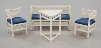 VERANDAGRUPP, 4 delar, 1920-tal.