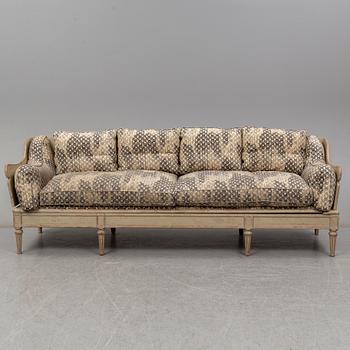 A Swedish Gustavian sofa, late 18th century.