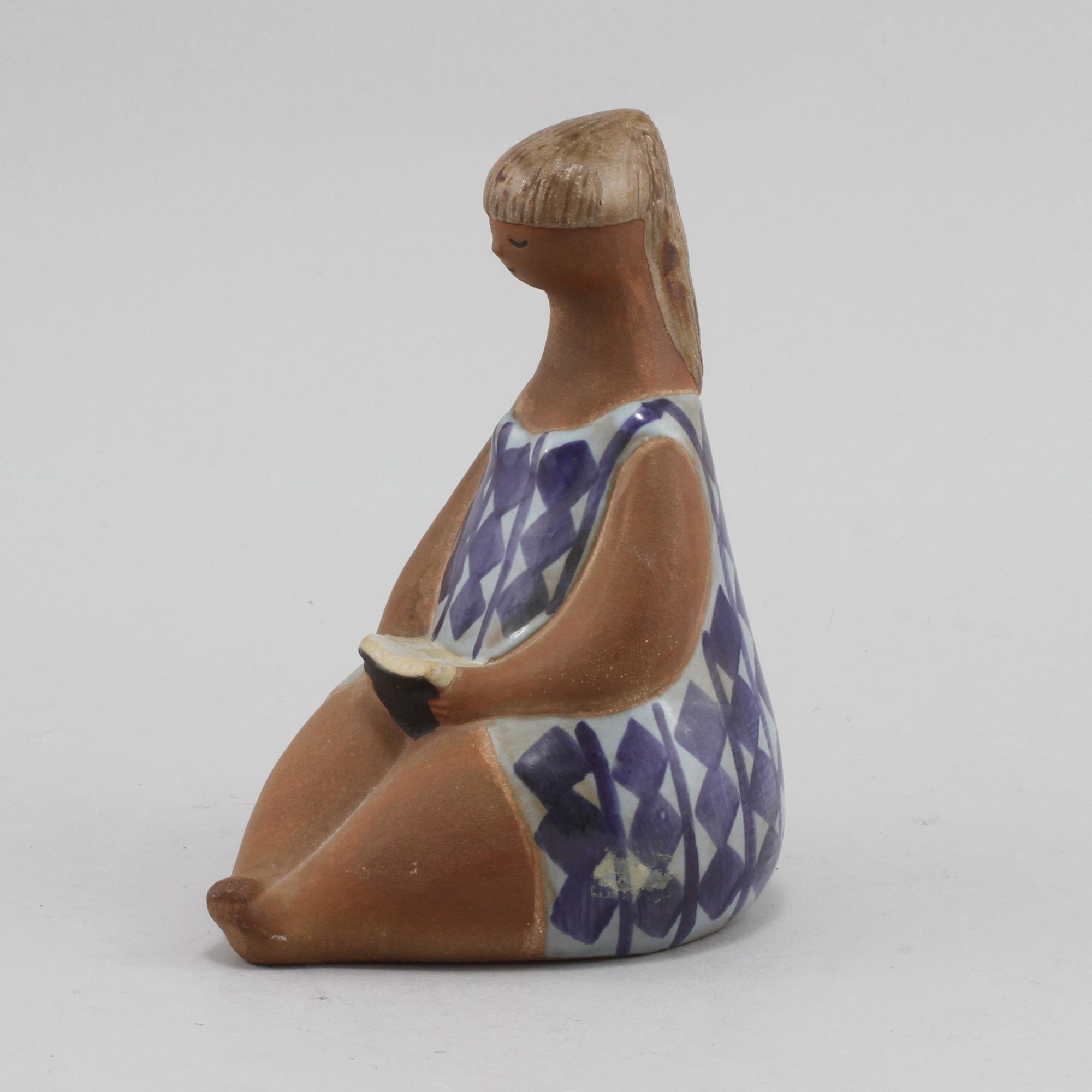 FIGURIN, stengods, Lisa Larson, Gustavsberg, 1900-talets andra hälft.
