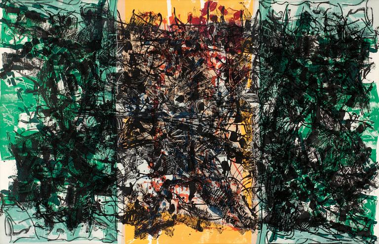 Jean-Paul Riopelle, "Triptyque orange".