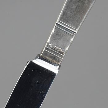 BESTICKSERVIS, 59 delar, silver, "Rosenholm", GAB, 1940-50-tal. Tot ca 2900 gram.