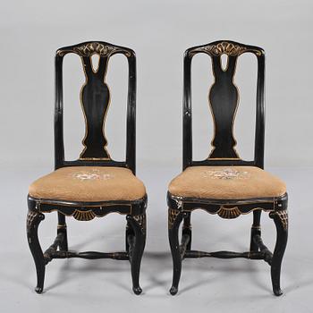 STOLAR, ett par, rokoko, 1700-tal.