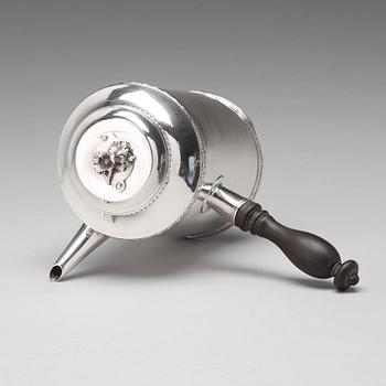 A Swedish 18th century silver chocolate-pot, mark of Pehr Zethelius, Stockholm 1767.