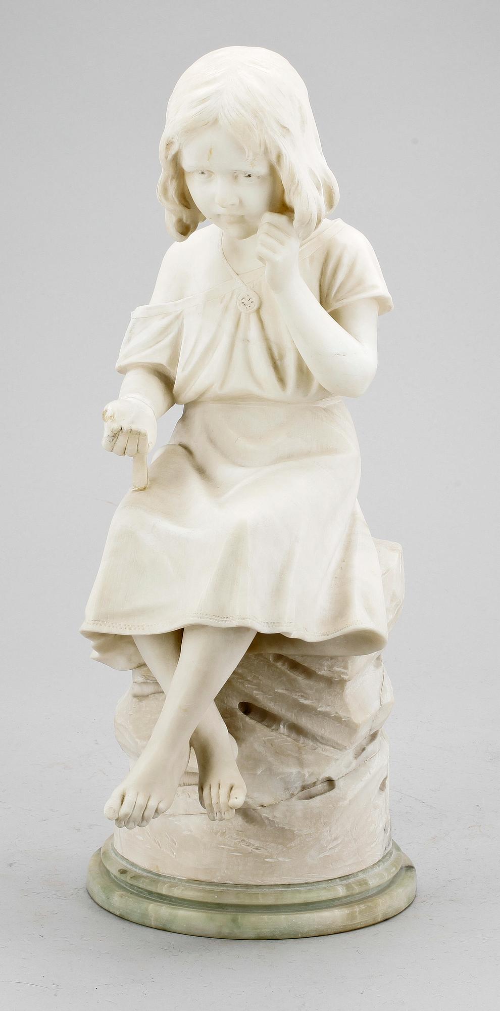 SKULPTUR, marmor, 1900-tal.