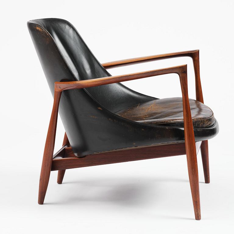 Ib Kofod-Larsen, a rosewood "Elizabeth" easy chair, cabinetmakers Christensen & Larsen, Denmark, 1950s-60s.