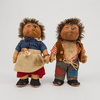 Seven Steiff animals Germany 1960s.