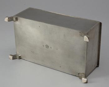 A Nils Fougstedt pewter box by Svenskt Tenn,