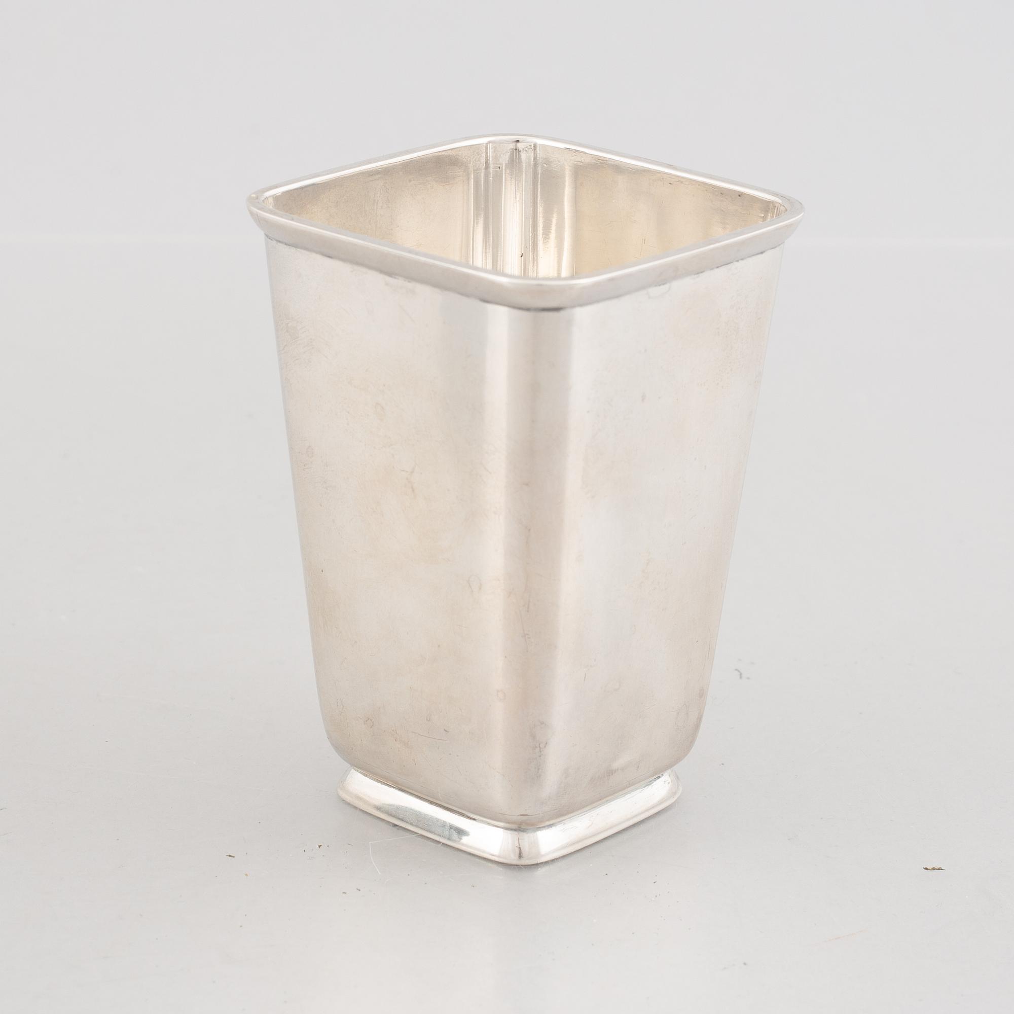 Åke Strömdahl, bägare, sterlingsilver, Hugo Strömdahl AB, Stockholm 1953.