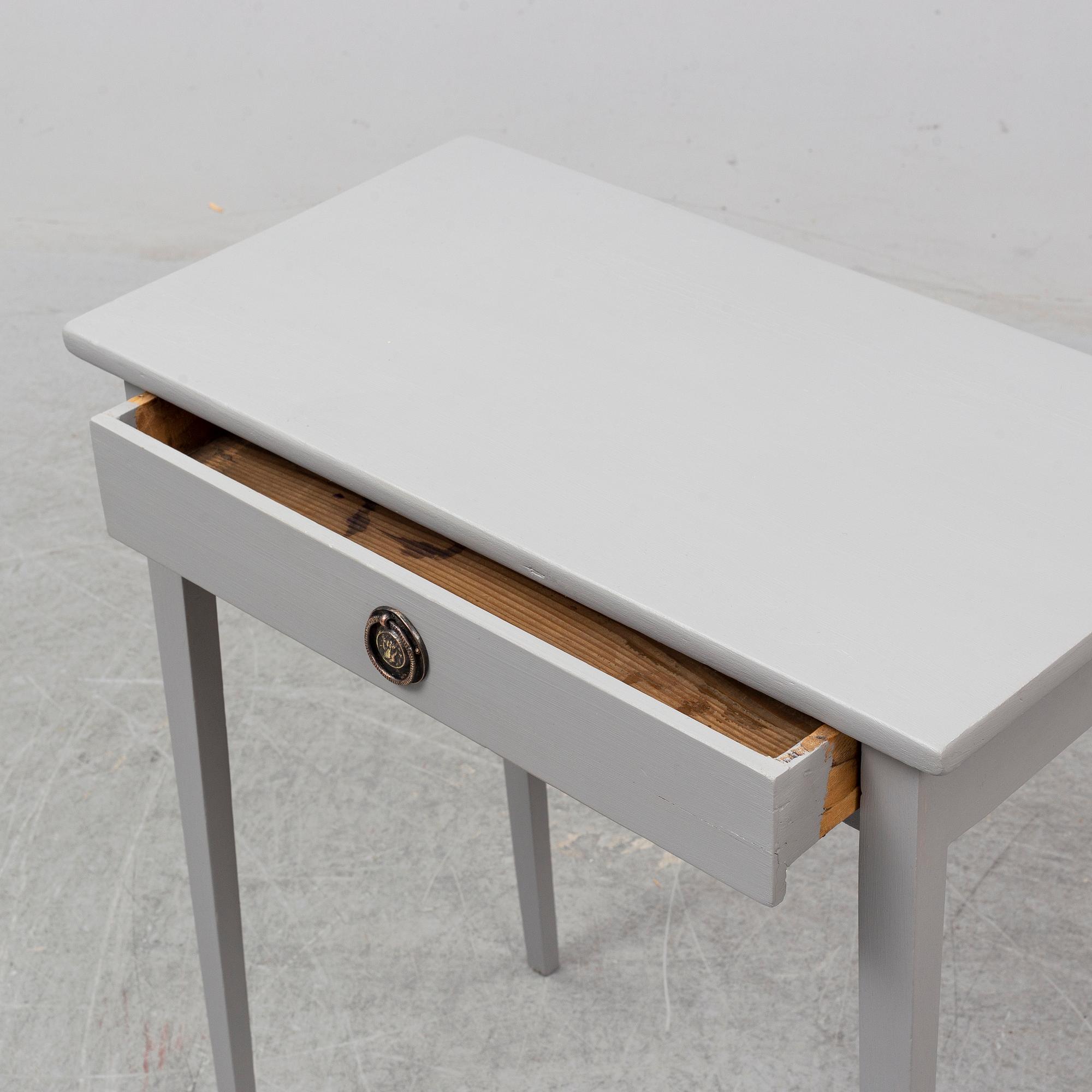 A painted table, 19th Century.