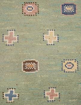 CARPET. "Älgö". Knotted pile. 307,5 x 213 cm. Signed MMF.