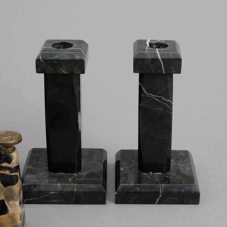 SKRIVSET, sten, 6 delar, 1930-tal.