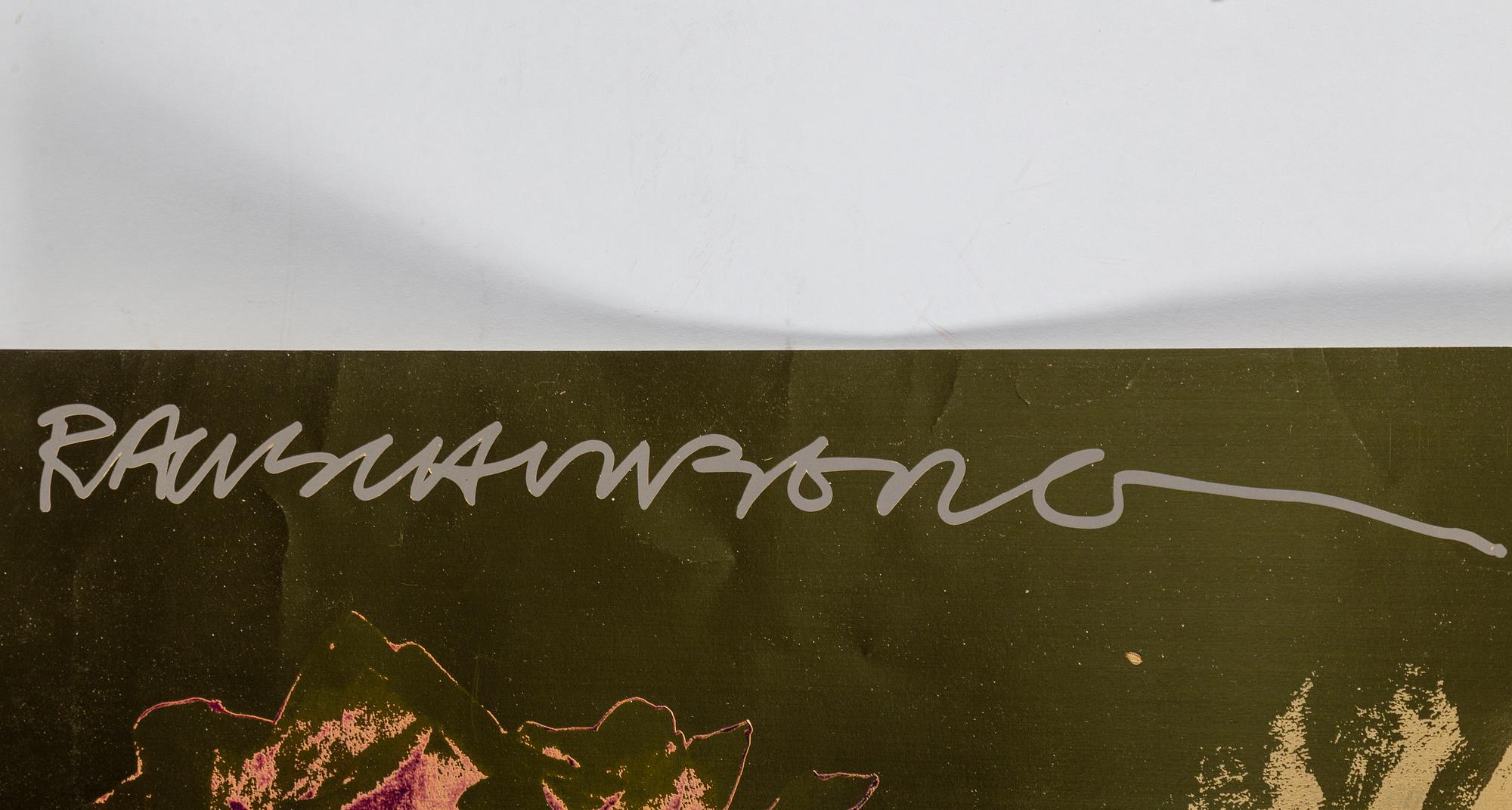 ROBERT RAUSCHENBERG, utställningsaffisch, 1991.