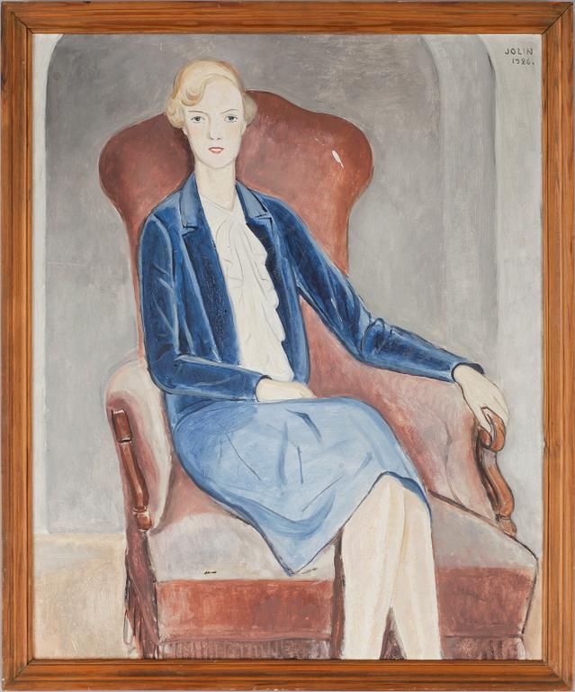EINAR JOLIN, olja på duk. Sign o dat 1926.