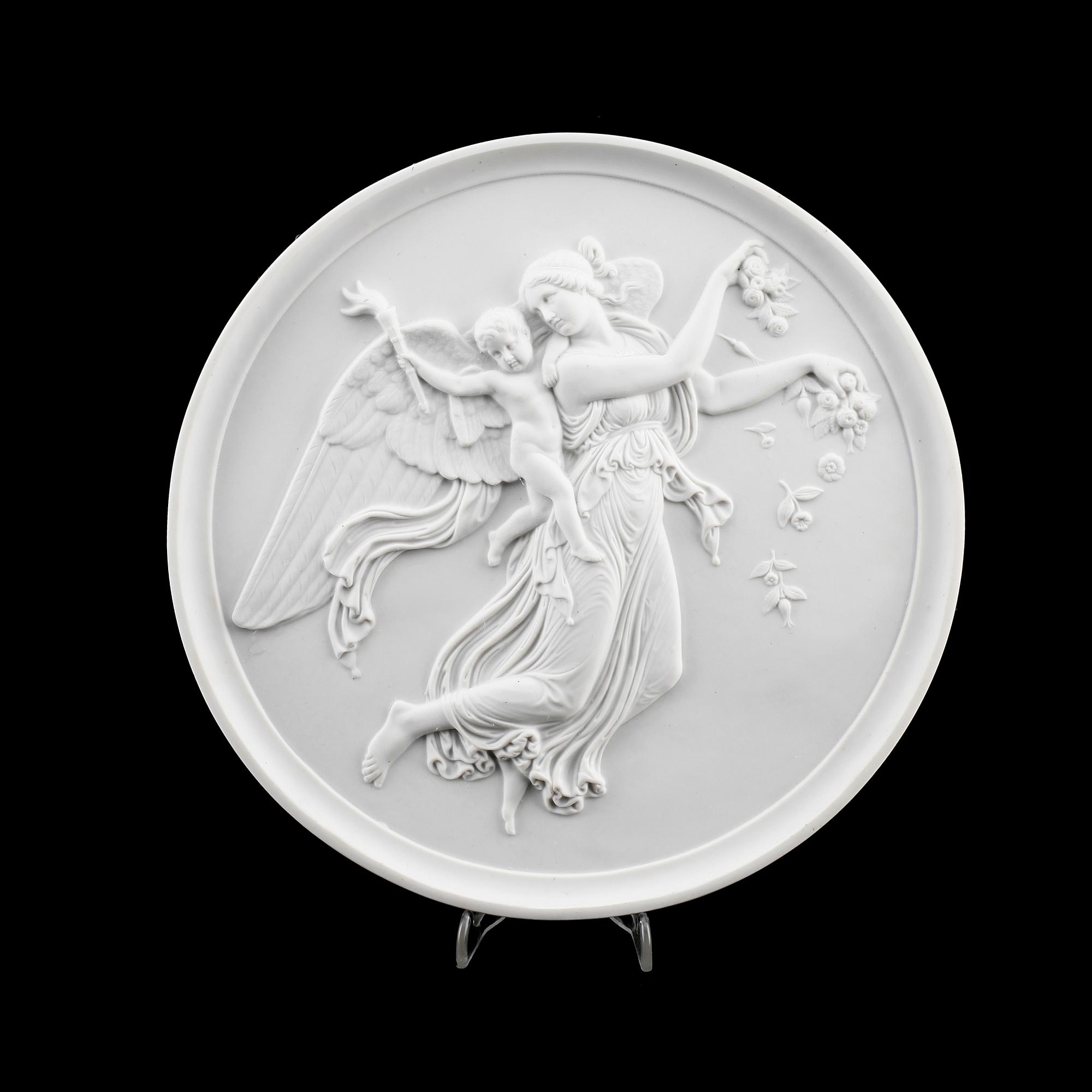 VÄGGRELIEF, parian, Royal Copenhagen, 1900-tal.