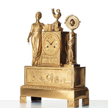 A French Empire early 19th century mantel clock.