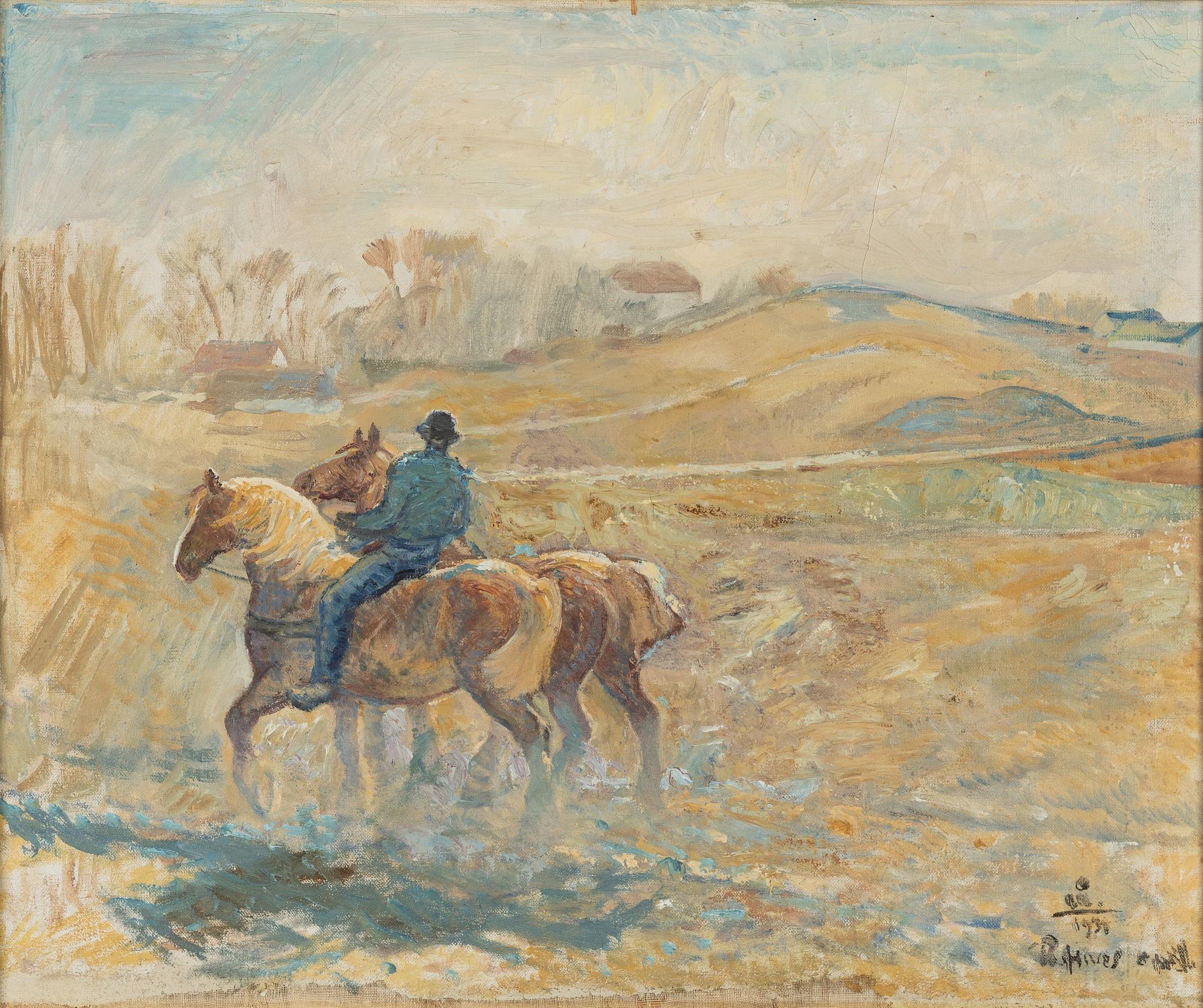 Acke Åslund, Rider with horses.