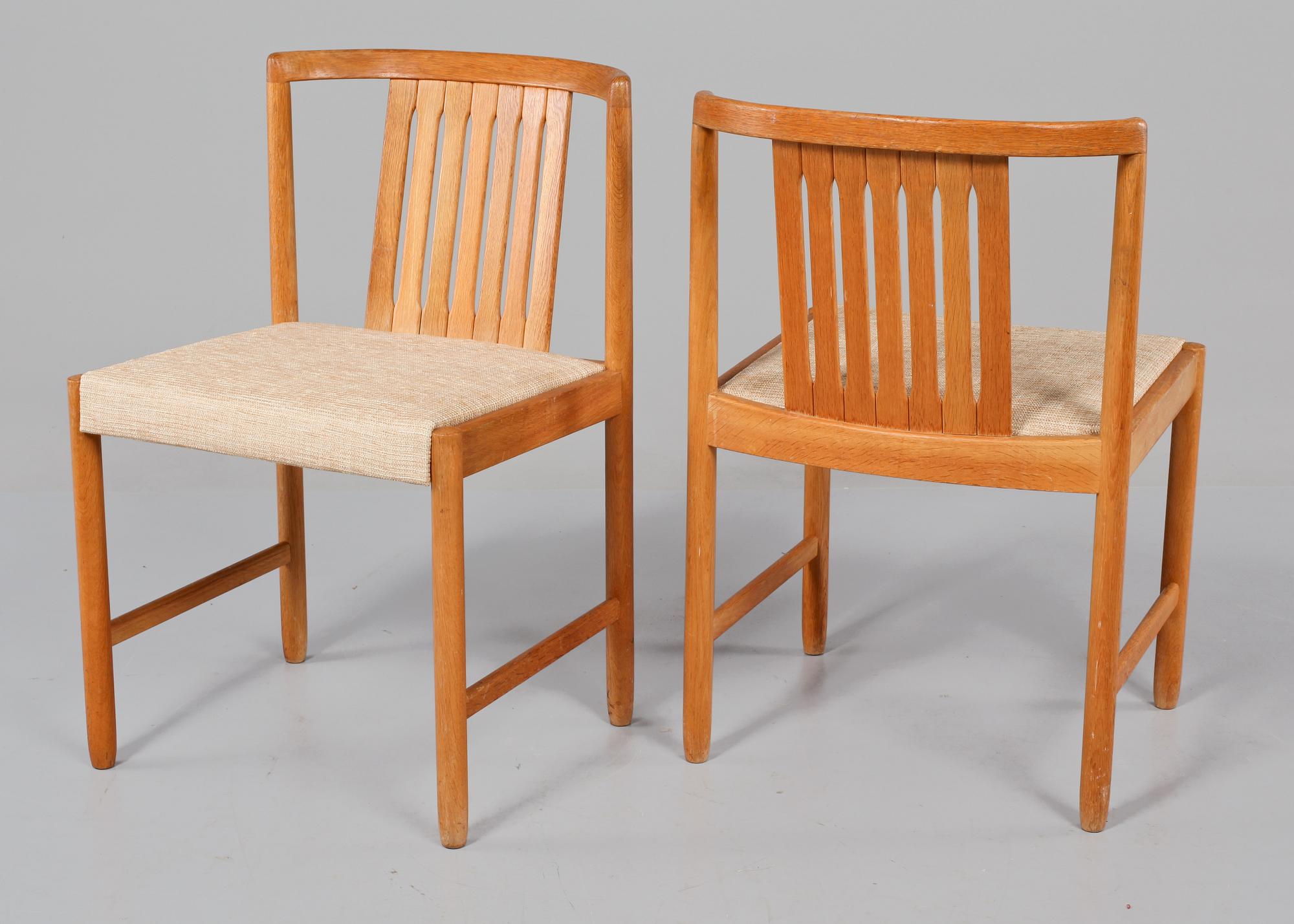 STOLAR, 4 st, Bertil Fridhagen, Bodafors, 1900-talets andra hälft.