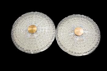 TAKPLAFONDER, ett par, Carl Fagerlund, Orrefors.