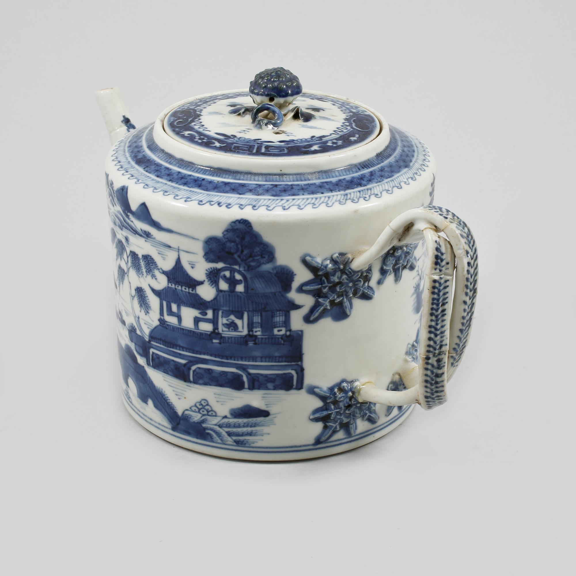 PARTI PORSLIN, 9 delar, Kina, 1700- och 1800-tal.