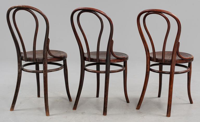 STOLAR, 3 st, Thonet, tidigt 1900-tal.