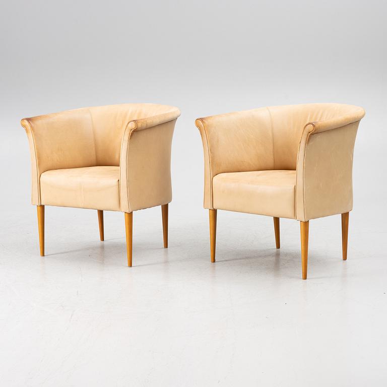 Marie Norell-Möller, a pair armchairs, "Cicci", Norell Furniture.