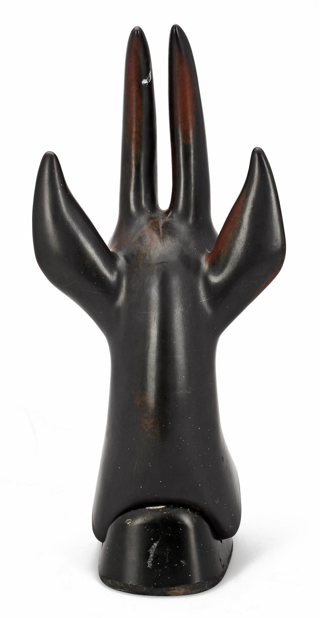 GUNNAR NYLUND, skulptur, stengods, Rörstrand. Sign o numr 83/200.