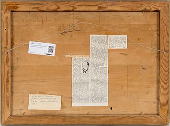 HJALMAR STRÅÅT, olja på pannå. Signerad.