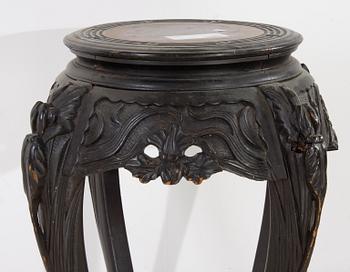 PIEDESTAL, trä, orientalisk, 1900-tal.