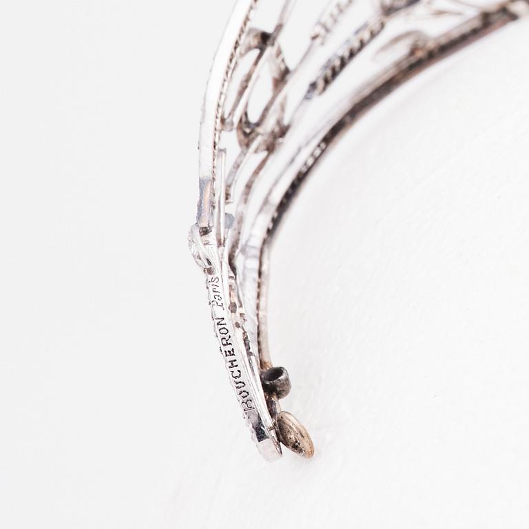 Tiara, Boucheron, 1909, platina med diamanter, signerad Boucheron Paris.