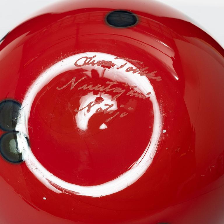 Oiva Toikka, äpple, glas, Nuutajärvi, Notsjö, Finland.