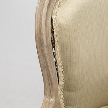 A pair of French Louis XV-style chairs, 19th Century.
