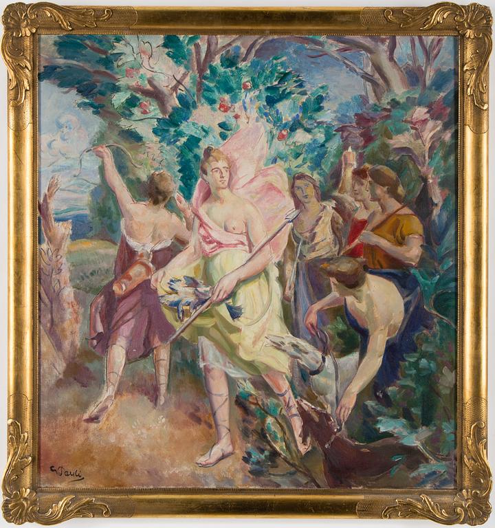 GEORG PAULI, oil on canvas, signed G Pauli.