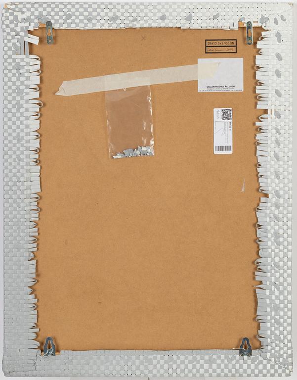 David Svensson, twined acrylic laid on board, signed and dated 2002 verso.