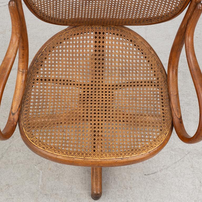 Michael Thonet, office chair, "Revolving rocking chair", Vienna 1888.