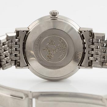 Omega, Seamaster, "Linen Dial", wristwatch, 34 mm.