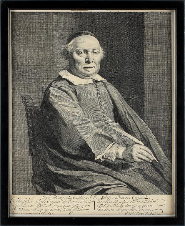 CORNELIS DE VISSCHER. Kopparstick, 1658.
